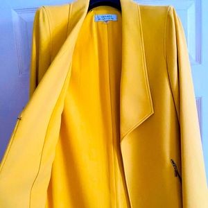 Tahari  yellow car coat